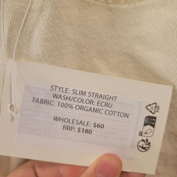 Saburo Jeans Men Slim Fit Straight Size W32 L34 - Picture 3 of 8